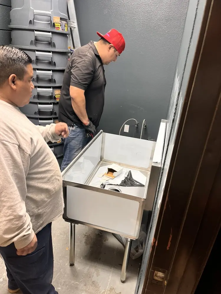 Commercial plumbing and sink installation in Howard